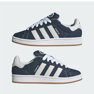 Adidas Campus 00s Navy and White Sneakers